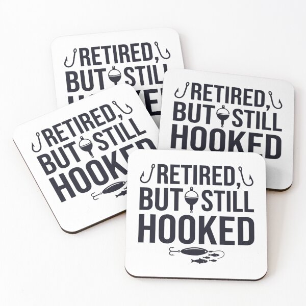 Item preview, Retired, But Still Hooked, Funny Fishing Retirement designed and sold by CloudyPress.