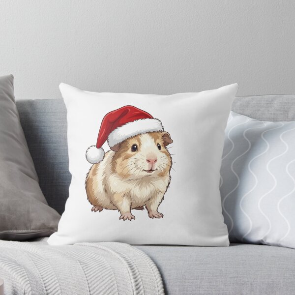Item preview, Cute Guinea Pig Wearing Santa Hat Christmas Holiday Animal  designed and sold by SOUFIANE1991.