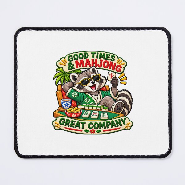 Item preview, Embroidered Funny Mahjong Raccoon Shirt - Mahjong Gift, Mah Jong Shirt, American Mahjong, Mahjong Lover Gift, Mahjong Player Tee, Mahjongg designed and sold by fethialtaf.