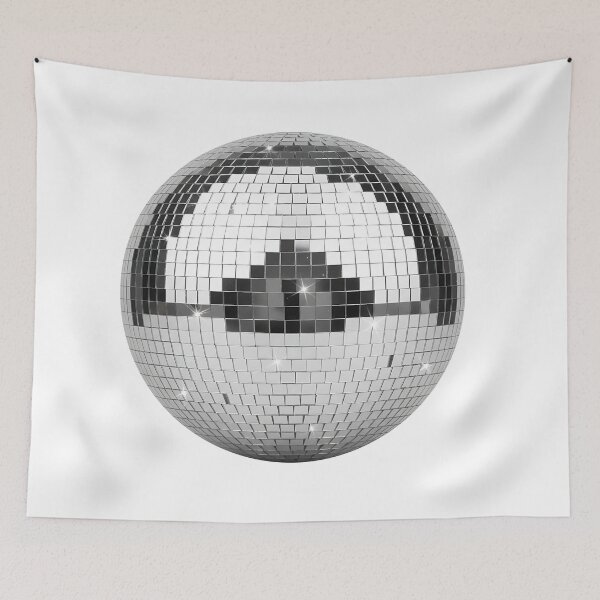 Item preview, Classic Silver Mirror Disco Ball Graphic designed and sold by Vision Crafted.