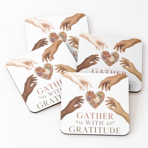 Item preview, Gather With Gratitude Diverse Hands Thanksgiving designed and sold by LiviuGligoros.