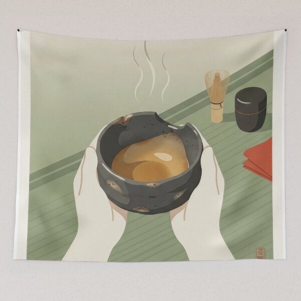 Item preview, Traditional Japanese Matcha Tea Ceremony Minimalist Poster designed and sold by SetinM.