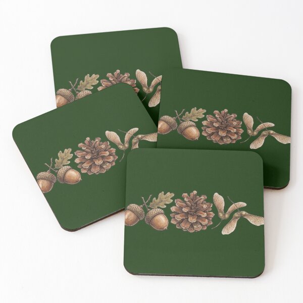 Item preview, Rustic Woodland Botanicals: Acorns, Pinecone, and Maple Seeds designed and sold by FrozenFits.