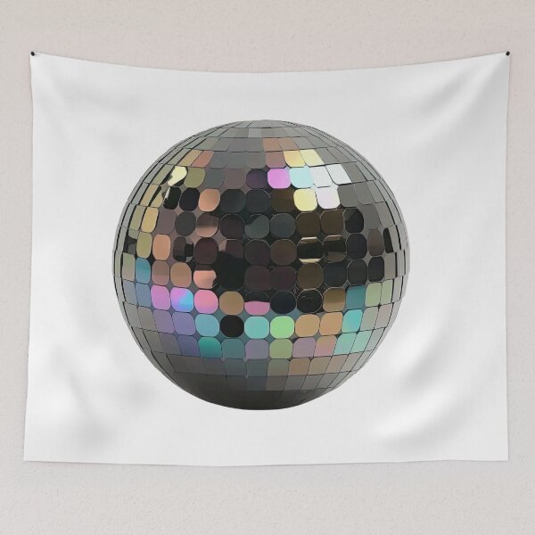 Item preview, Iridescent Metallic Glazed Disco Ball Graphic designed and sold by Vision Crafted.