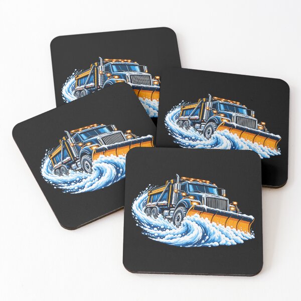 Item preview, Snowplow Truck Winter Road Crew Illustration designed and sold by TeNovaStudio.