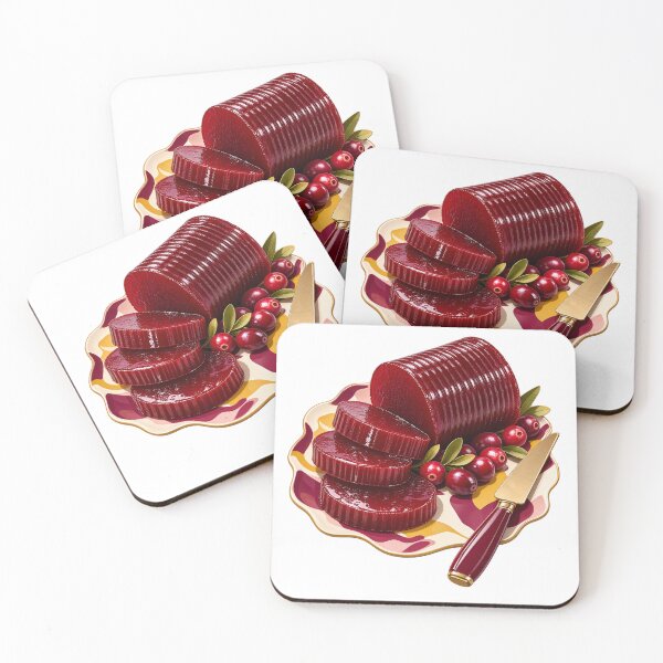 Item preview, Thanksgiving Cranberry Sauce Slices Food Art designed and sold by TeNovaStudio.