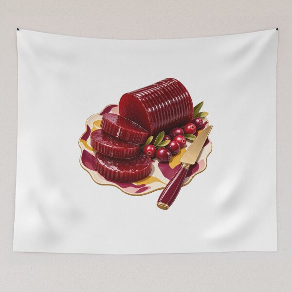 Item preview, Thanksgiving Cranberry Sauce Slices Food Art designed and sold by TeNovaStudio.