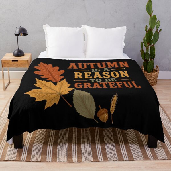 Item preview, Autumn Is A Reason To Be Grateful Fall Leaf designed and sold by BernoNickel.