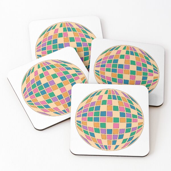 Item preview, Retro Mid Century Modern Colorful Disco Ball Graphic designed and sold by Vision Crafted.