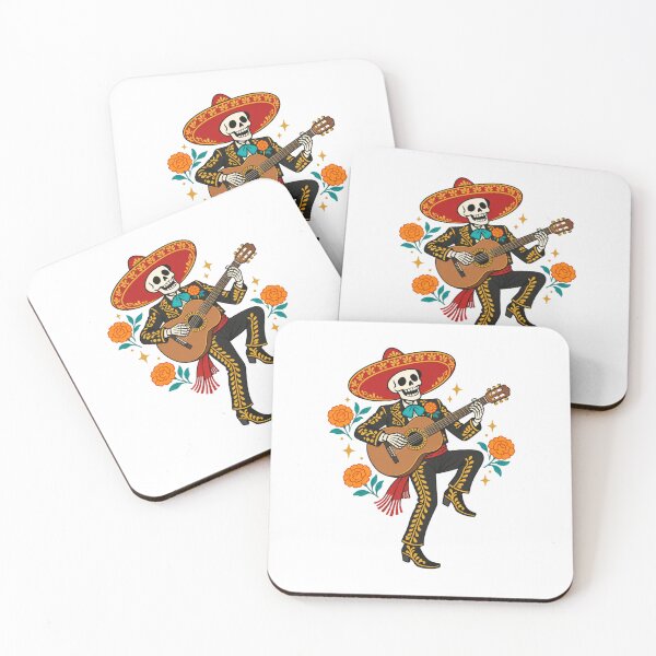 Item preview, Skeleton Guitar Player Charro Day Of The Dead designed and sold by Inkworksbyshery.