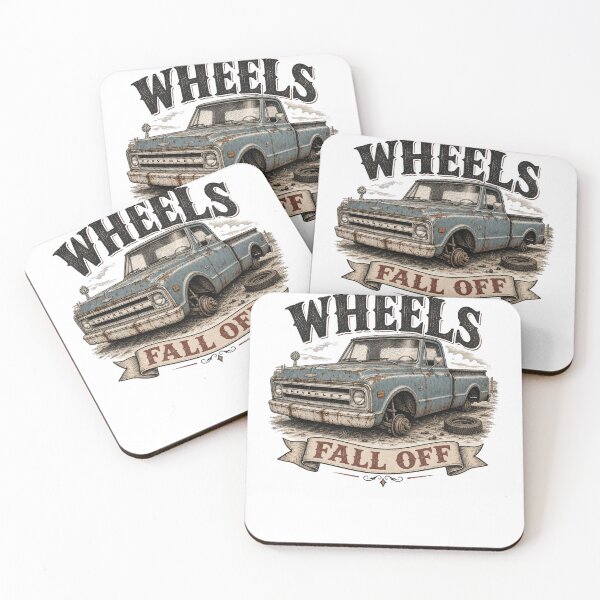 Item preview, Till the Wheels Fall Off – Vintage Truck Retro Automotive Design designed and sold by AW2 Designs.