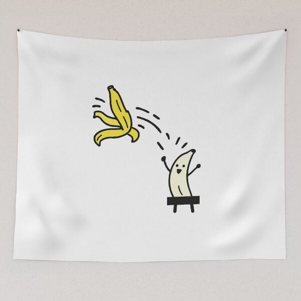 Item preview, Naked Banana Meme – Funny Censored Banana Cartoon designed and sold by BrainBubbleArt.