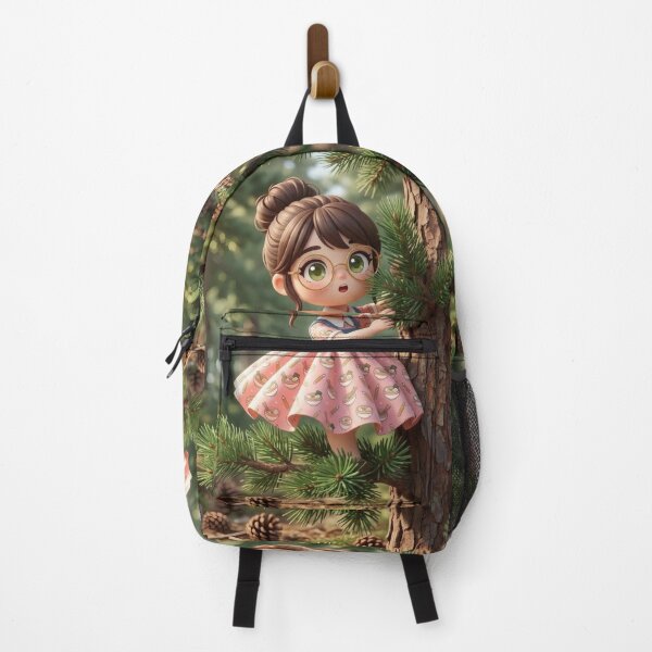 Item preview, Cute Girl Pine Tree Forest Art designed and sold by Azurart2.