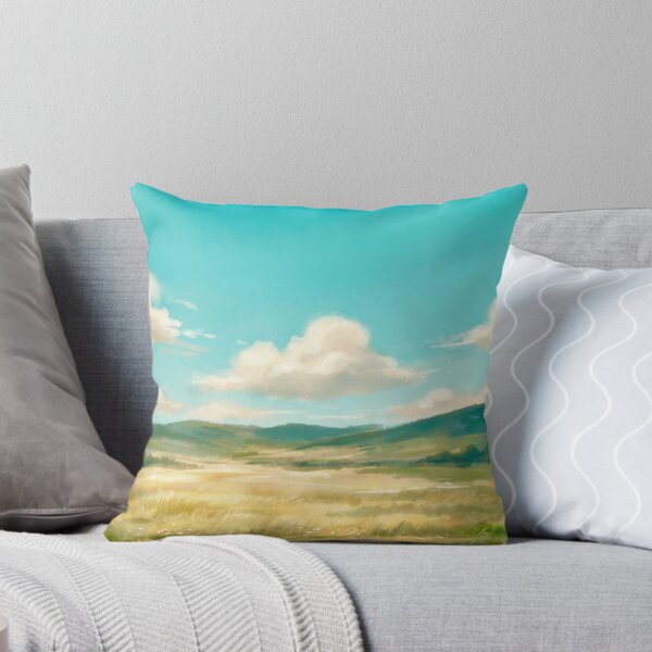 Item preview, Sunny Wildflower Meadow - Ghibli Style Summer Field Landscape designed and sold by marvin816.
