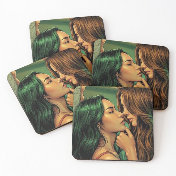Item preview, AndaLookkaew A Moment Actress Thai GL LGBTQ+ Cartoon Decor Comic Wall Art Print Poster Shirt Clock Blanket KDrama designed and sold by Mind Space.
