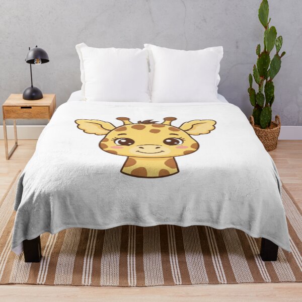 Item preview, Cute Baby Giraffe Head Simple 2D Cartoon Style designed and sold by CraftyUniverse.