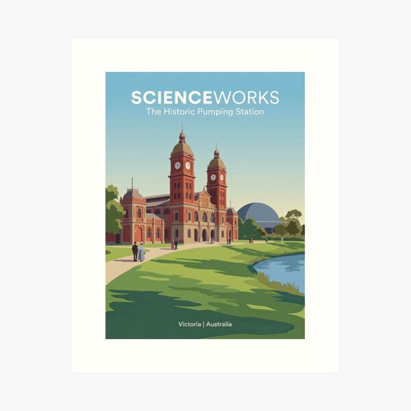 Item preview, Scienceworks Historic Pumping Station Spotswood Victoria Australia designed and sold by NeighbourlyHues.