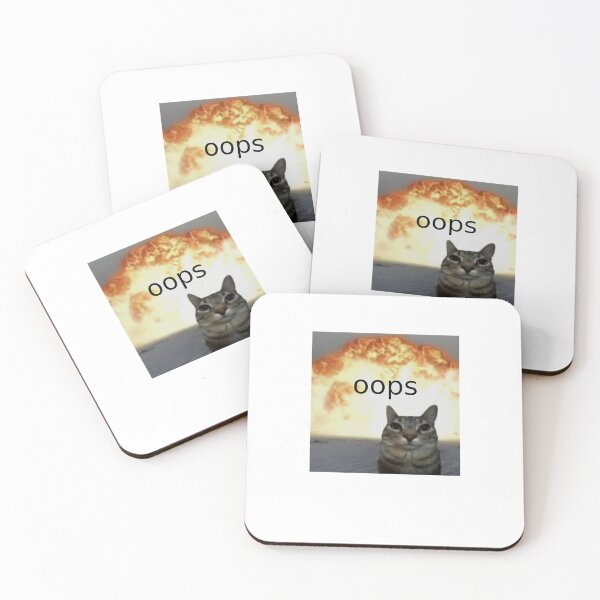 Item preview, Funny Cat Oops Explosion designed and sold by RegrettingThis.