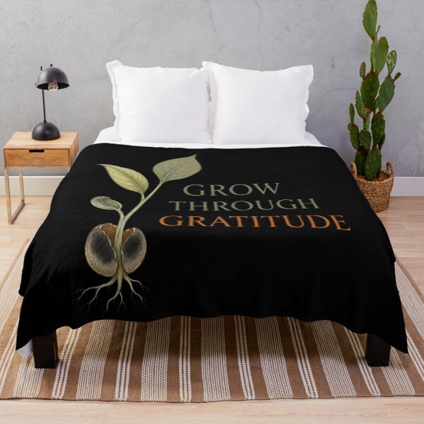 Item preview, Grow Through Gratitude Botanical Plant Lover designed and sold by BernoNickel.