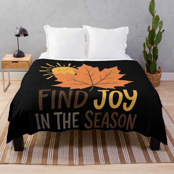 Item preview, Find Joy In The Season Autumn Maple Leaf designed and sold by BernoNickel.