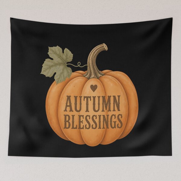 Item preview, Autumn Blessings Painted Pumpkin Harvest designed and sold by BernoNickel.