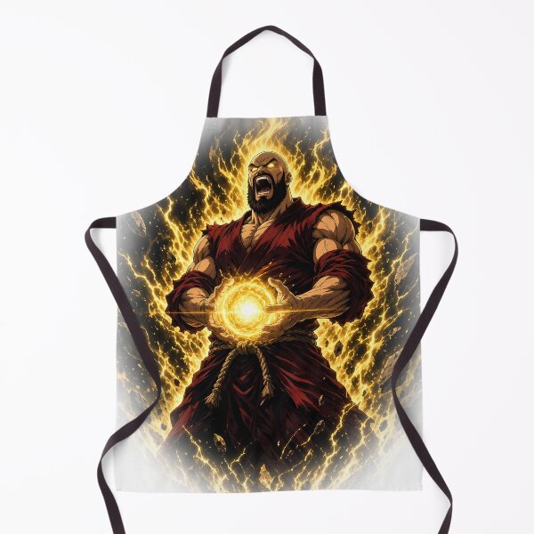 Item preview, Golden Aura Power Up Fighter All Over Print designed and sold by Tomasz Raszka.
