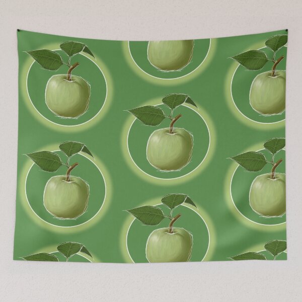 Item preview, Green Apple - Green BG designed and sold by lavenderXblue.