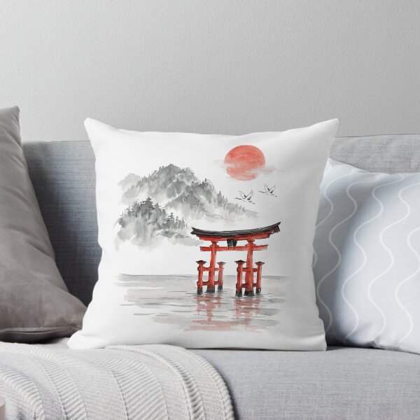 Item preview, Itsukushima Floating Torii – Miyajima Japanese Ink Painting designed and sold by Odd World.