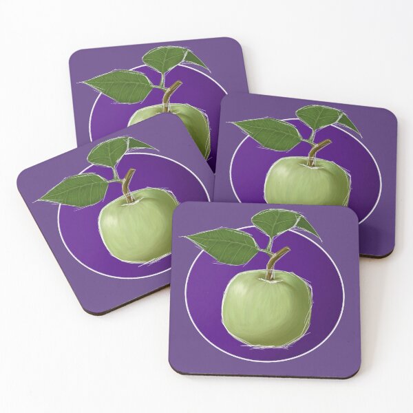 Item preview, Green Apple - Purple BG designed and sold by lavenderXblue.