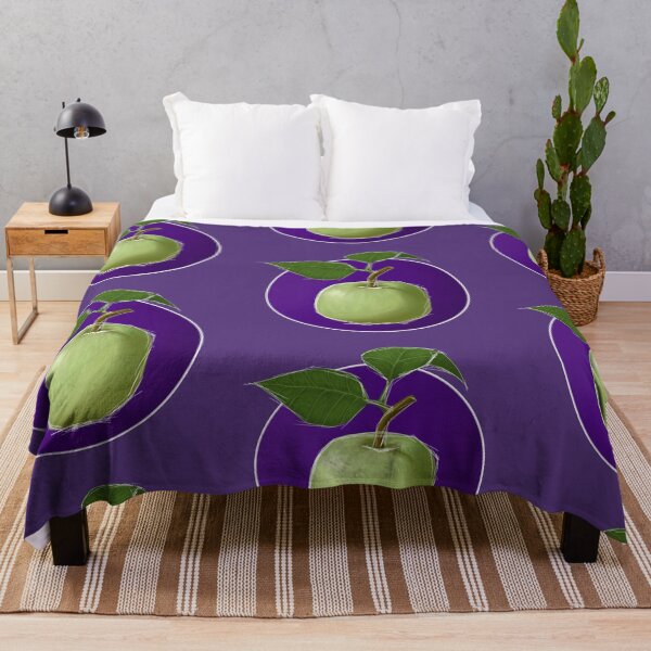 Item preview, Green Apple - Purple BG designed and sold by lavenderXblue.