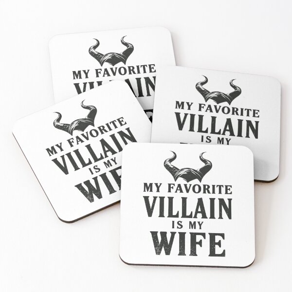 Item preview, My Favorite Villain Is My Wife – Funny Maleficent Horns Villain Quote designed and sold by AceEye.