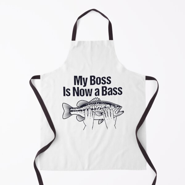 Item preview, My Boss Is Now a Bass, Funny Fishing designed and sold by CloudyPress.