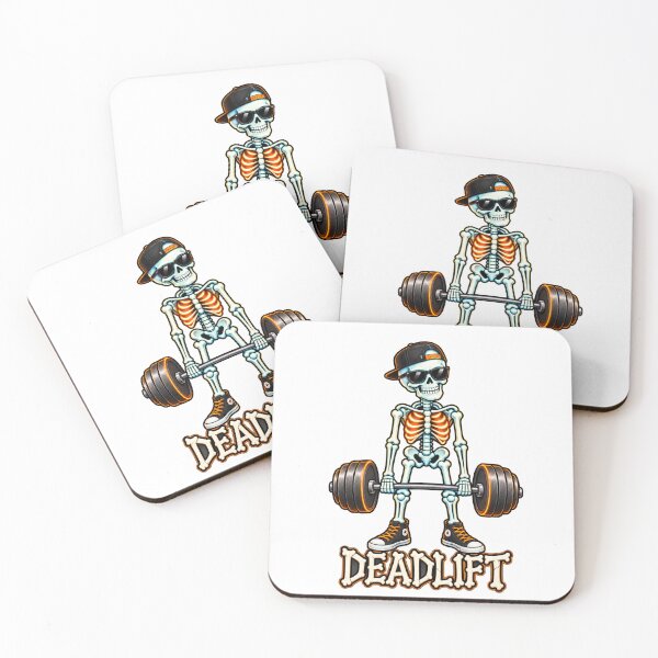 Item preview, Deadlift Skeleton Gym Funny Weightlifting Workout Graphic designed and sold by Sparklershop.