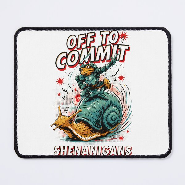 Item preview, Off to Commit Shenanigans Frog Funny Medieval Meme designed and sold by Redgiant87x.