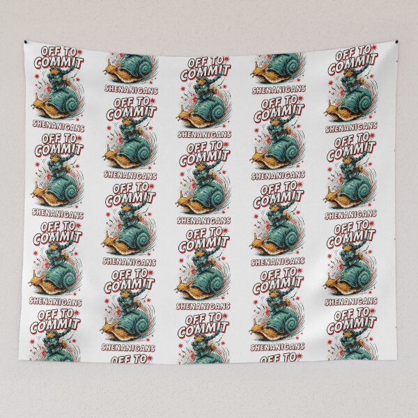 Item preview, Off to Commit Shenanigans Frog Funny Medieval Meme designed and sold by Redgiant87x.