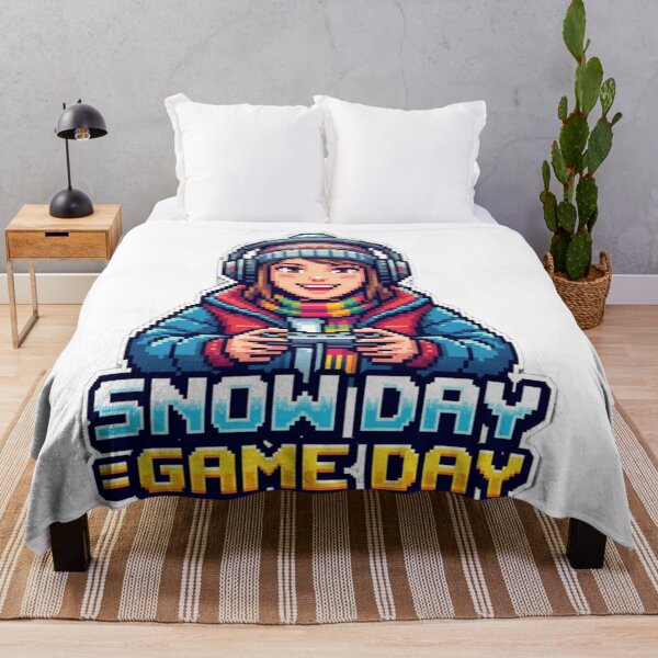 Item preview, snow day =game day pixel art style 2 designed and sold by samuzai.