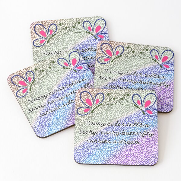 Item preview, Every Color Tells A Story Butterfly Quote designed and sold by Lougud.