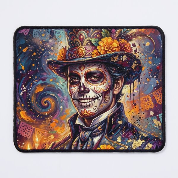 Item preview, Catrín Calavera Day of the Dead Expressionist Gold designed and sold by JonelleTshirts.