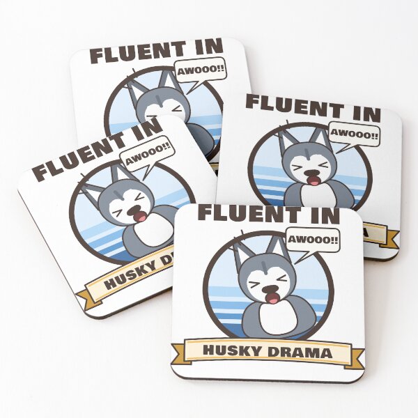 Item preview, Fluent in Husky Drama Funny Siberian Husky designed and sold by LeoLeonardiArt.