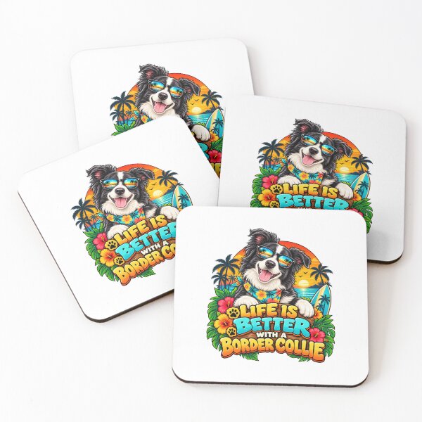 Item preview, Life Is Better With a Border Collie Funny Dog Design designed and sold by JezzasFunnyShirts .