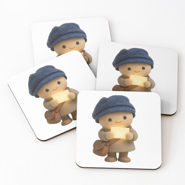 Item preview, Little messenger of light with a glowing letter and cap designed and sold by Jennah.