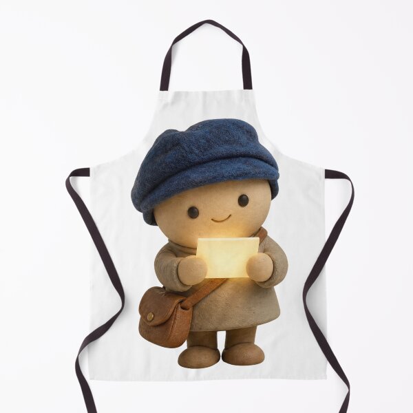 Item preview, Little messenger of light with a glowing letter and cap designed and sold by Jennah.