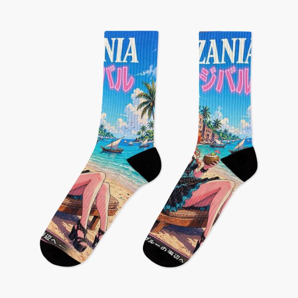 Item preview, Zanzibar, Tanzania — The Red-Haired Witch of the Turquoise Shores. designed and sold by DibujandoPorfa.