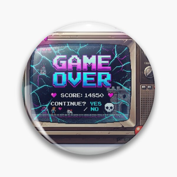 Item preview, Retro Gaming Pixel Art Game Over designed and sold by Rahat3344.