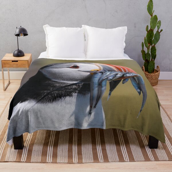 Item preview, Atlantic Puffin with Sand Eels on Farne Islands designed and sold by iansmissenphoto.