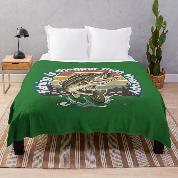 Item preview, Retro Bass Fishing Is Cheaper Than Therapy designed and sold by Canislupus80.