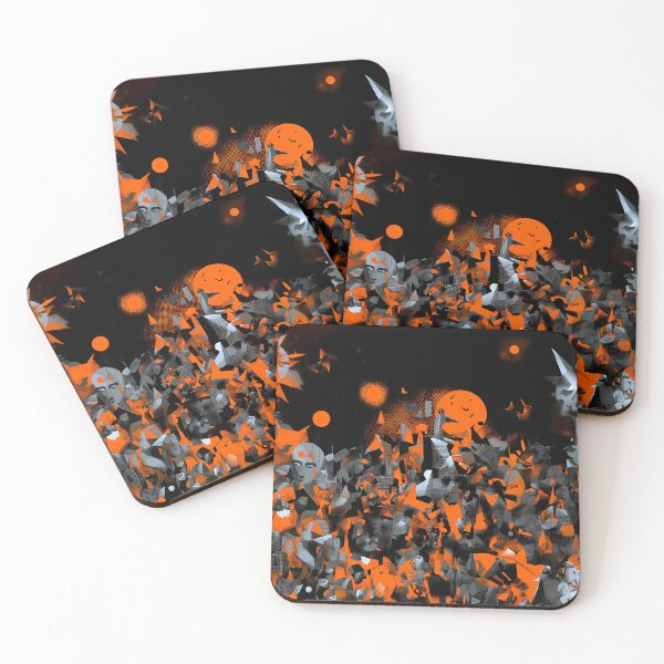 Item preview, Abstract Orange Glitch Shard Mask Chaos Art designed and sold by Lunat1kk.