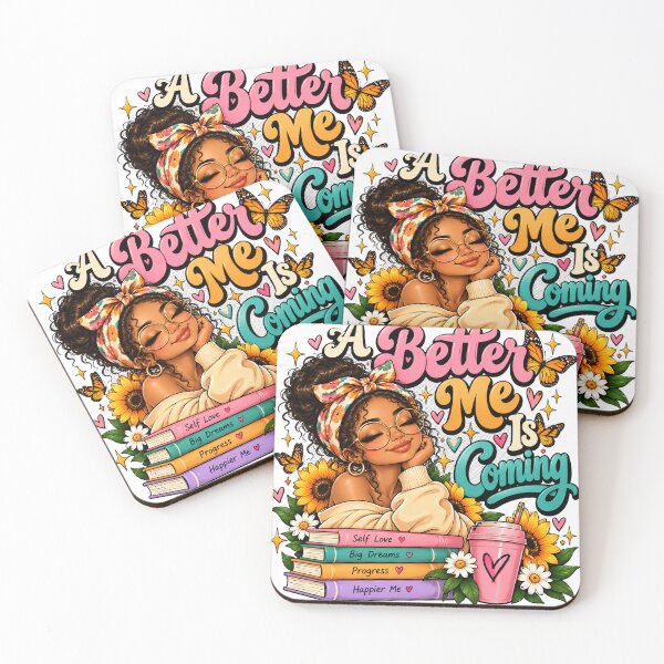 Item preview, A Better Me Is Coming | Self Love Butterfly Girl Motivational Art designed and sold by Dreprogress.