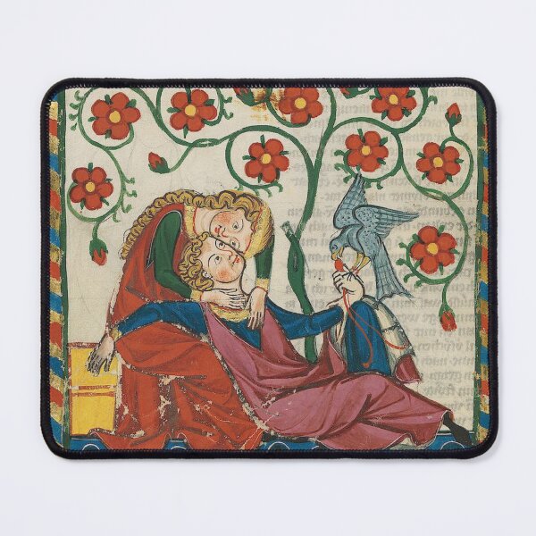 Item preview, The Lovers (14th century) - Codex Manesse designed and sold by SALON DES ARTS.