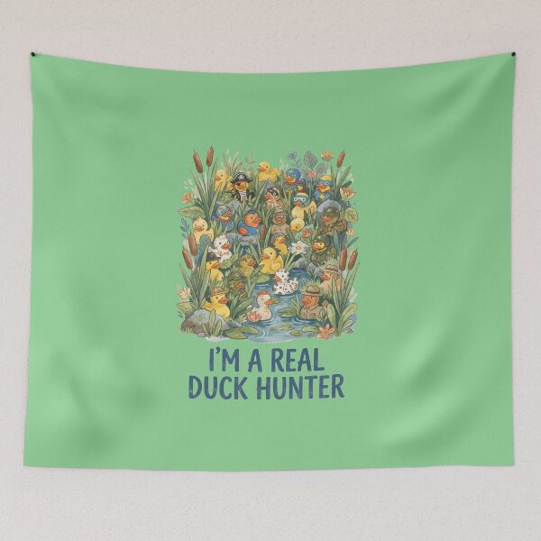 Item preview, I'm a Real Duck Hunter Funny Rubber Duck Bathtub designed and sold by FrozenFits.